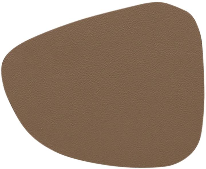 Actual product image Zeller Present Glasuntersetzer-Set Kunstleder 2-farbig 4-teilig 10x12 cm (4x, Glass coaster)