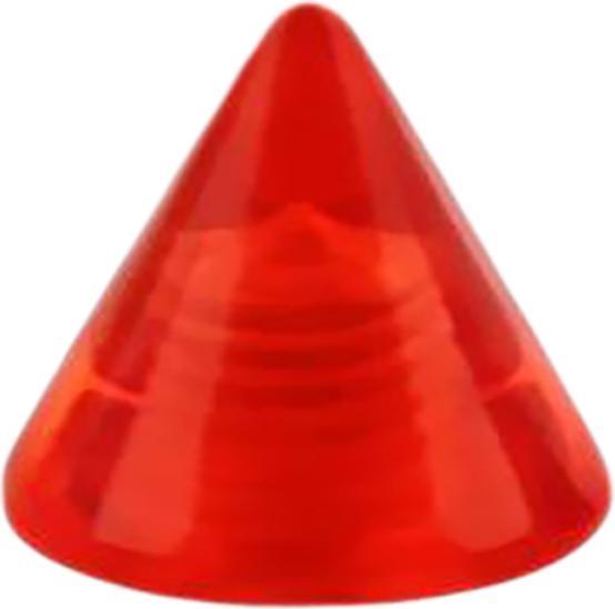 Produktbild Star Piercing Micro Cone rot transparent (Acryl, ohne Messing)