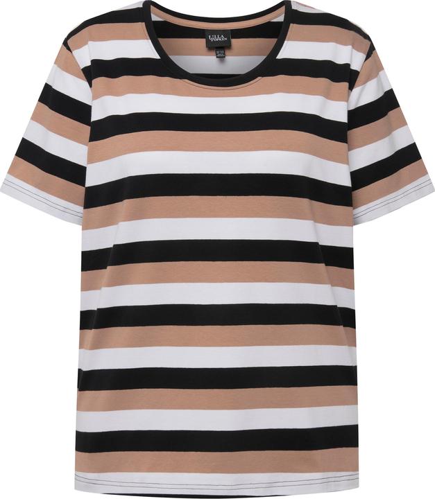 Produktbild Ulla Popken T-Shirt, Ringel, Rundhalsausschnitt, Halbarm (46, 48)