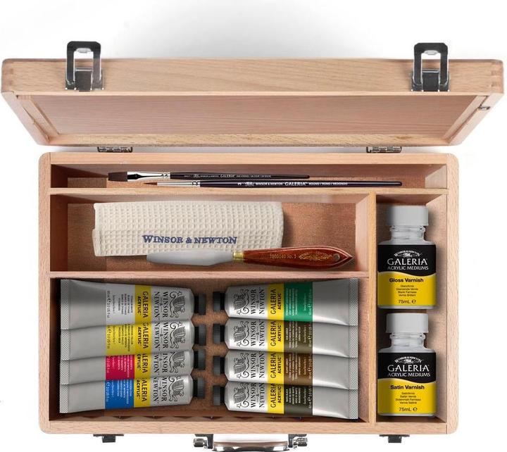 Produktbild Winsor & Newton Acrylfarbe Galeria 8 x 60 ml Tuben (480 ml)