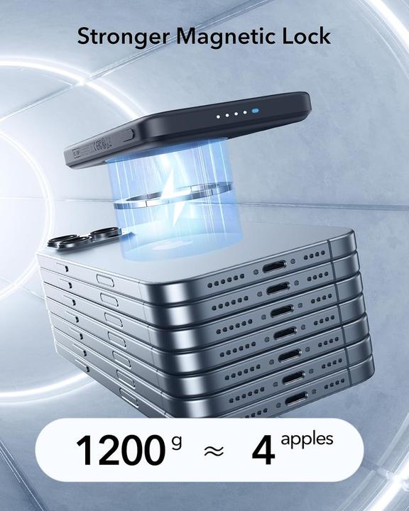 Produktbild ESR Qi2 MagSafe Powerbank 5000mAh (5000 mAh, 15 W)