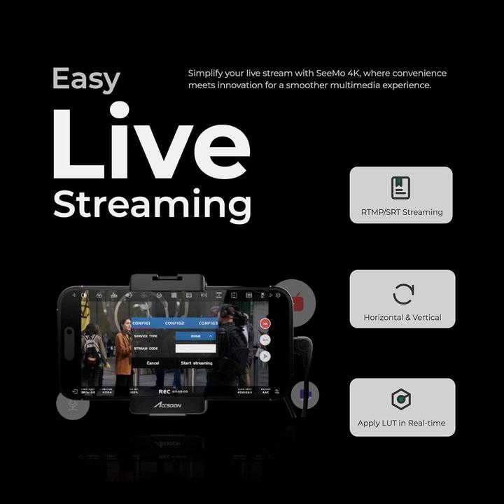 Produktbild Accsoon SECK PRO 4K für iOS - MFI -zertifizierter Video -Capture -Adapter HDMI an USB -C / Lightning (iOS)