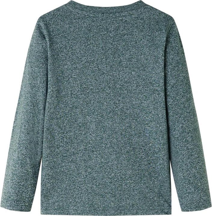 Produktbild VidaXL Kinder-Langarmshirt Dunkelgrün Melange 92,Material: 50 (92)