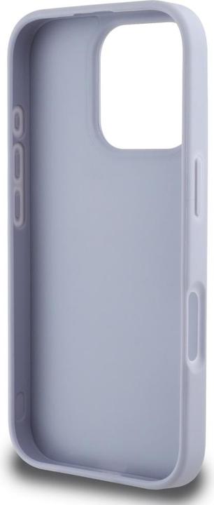 Produktbild Guess Hardcase PU Grained Hot Stamp 4G Triangle Metal Case for iPhone 16 Pro 6,3" Purple (Apple iPhone 16 Pro)