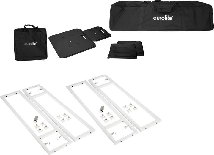 Image du produit Eurolite 2x Stage Stand variable avec housse et sac, noir