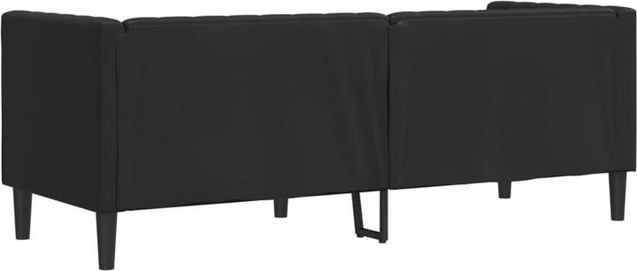 Produktbild vidaXL Chesterfield Sofa 3-Sitzer Couch Sessel Polstersofa Schwarz Kunstleder