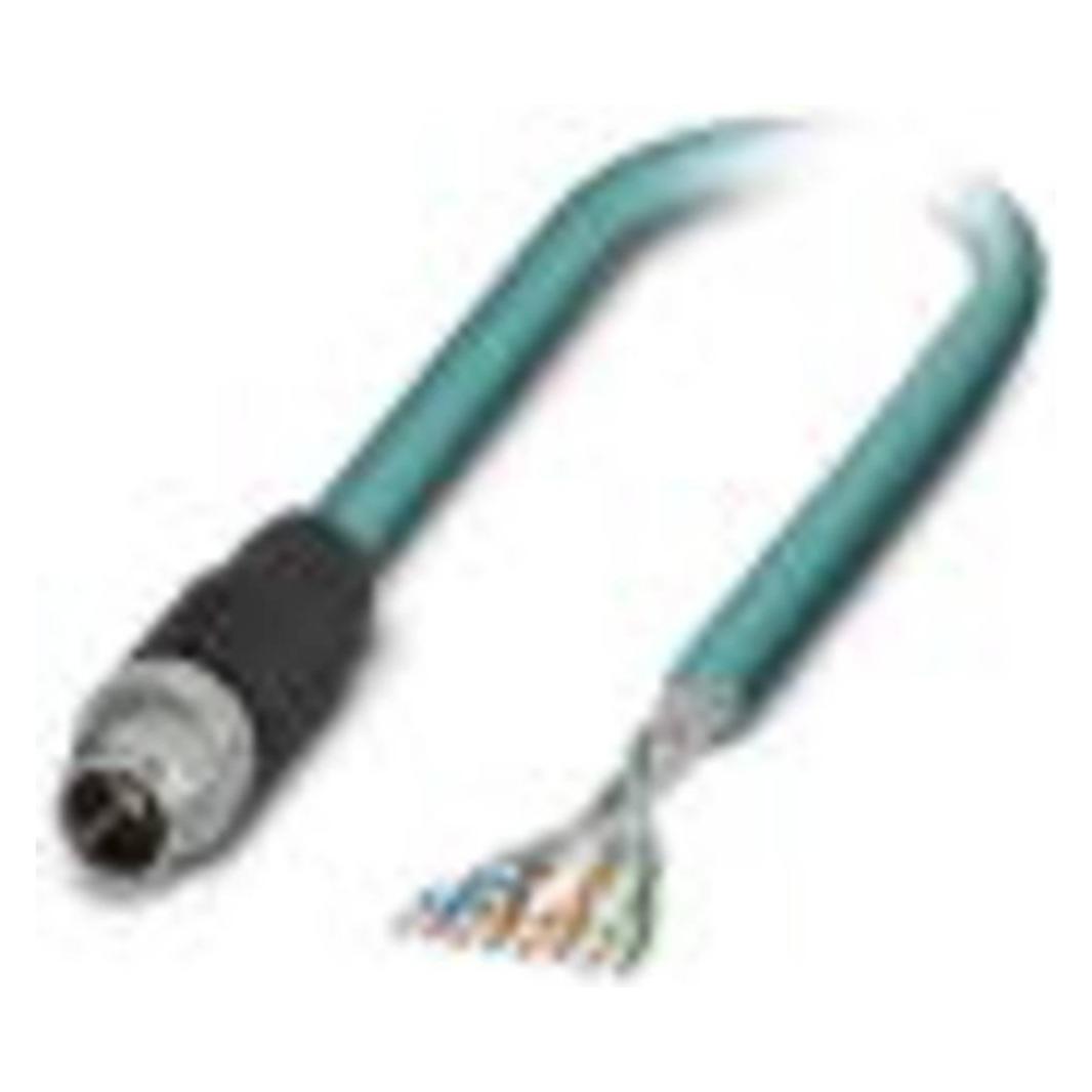 Phoenix Contact 1407469 Sensor-/Aktor-Anschlussleitung 5 m Polzahl: 8 1 St., Elektronikkabel + Stecker, Blau
