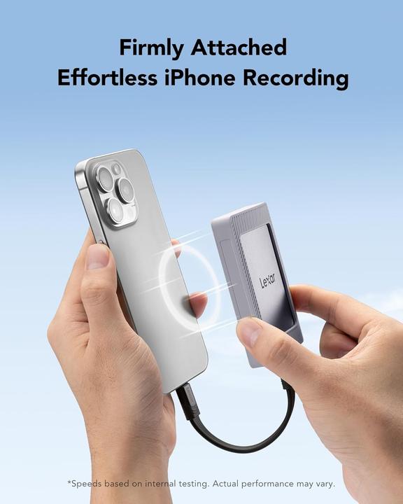 Actual product image Lexar ES4 Portable SSD with Magnetic Set (1 TB)