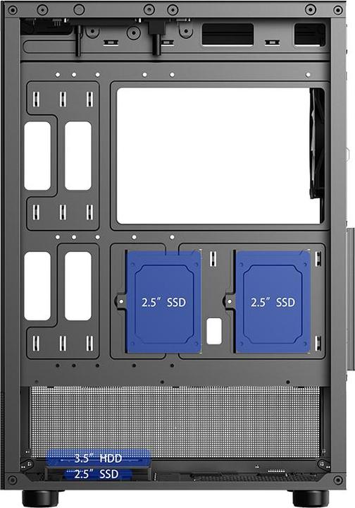 Produktbild Itek Boitier Moyen Tour ATX Showbui 33 RGB avec panneaux vitrés (Noir) (ATX, mATX, Mini-ITX)