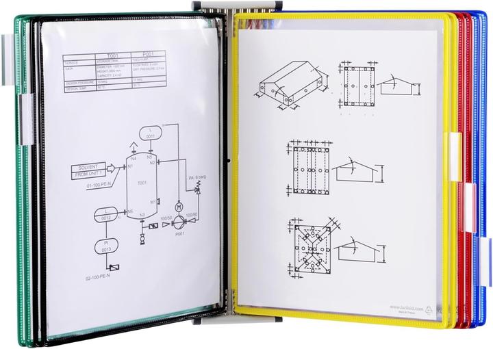 Image du produit Tarifold Support mural pour tableaux blancs 414609 DIN A4 magnétique gris