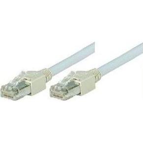 Tecline Patchkabel F/UTP, Cat 5e, grau, 1,0 m halogenfrei, mit Draka-Kabel und Hirosesteckern TM11 (bisherig (1 m), Netz...