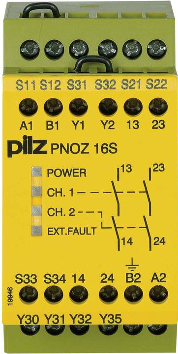 Image du produit Pilz Bouton d'arrêt d'urgence PNOZ 16S #774070