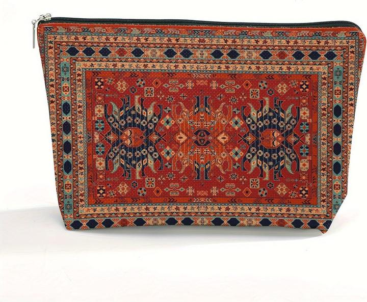 Produktbild Only-Bags.Store Bohemian Persian Print Cosmetic Pouch| Haltbar, leicht, wasserdicht Polyester Make-up Tasche mit