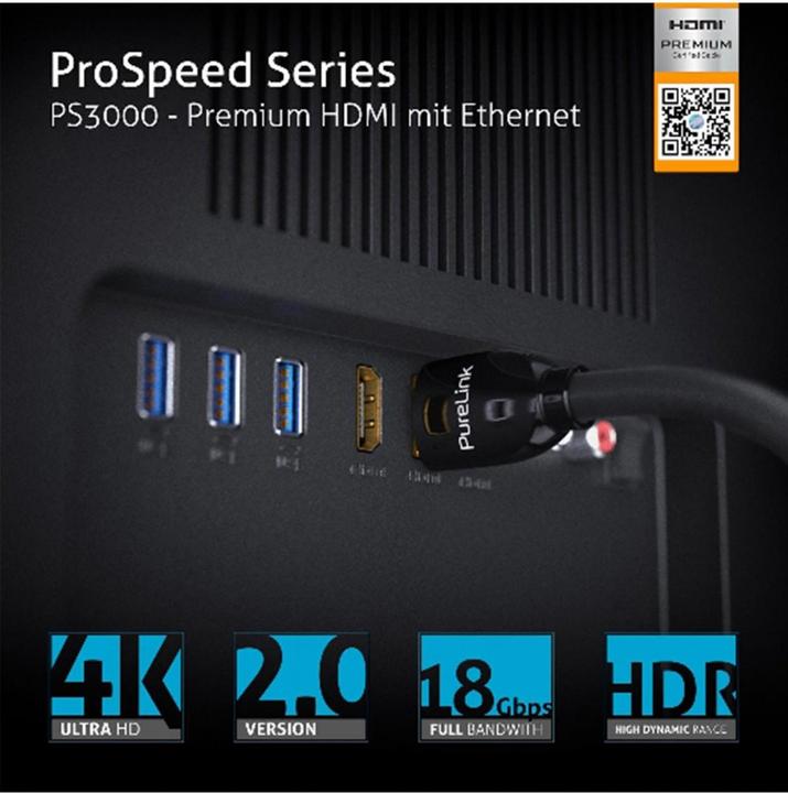 Image du produit Purelink HDMI (Typ A) — HDMI (Typ A) (1.50 m, HDMI, 2.0b)