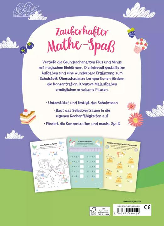 Actual product image Ravensburger Einhorn-Akademie - Erstes Rechnen (German, Lisa Regan, 2023)