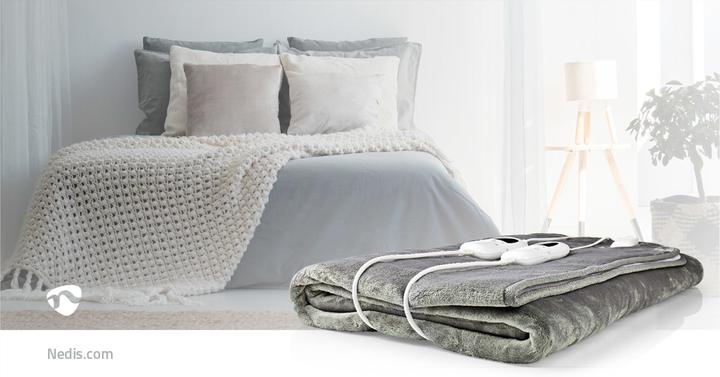 Immagine prodotto Nedis Piumino elettrico | Sottocoperta | 2 persone | 160 x 140 cm | 9 impostazioni di calore | lavabile (160 x 140 cm)