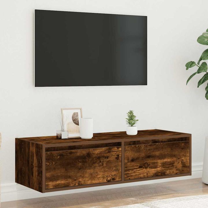 VidaXL TV-Schrank Mit RGB-LEDs – Artisan-Eiche, 120 Cm, Mit Stauraum
