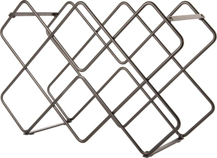 present time porte-bouteille diamants en fer (15,5 x 27,5 cm, 6 Fl.)