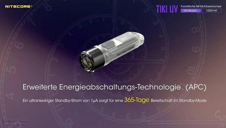 Immagine prodotto Nitecore Portachiavi UV TIKI (5.50 cm, 300 lm)