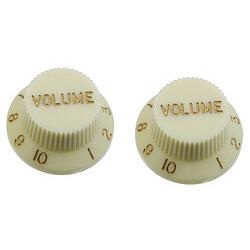 AllParts AP PK 0154-024 Knöpfe Strat Vol.(2) mint (Instrumenten Ersatzteile), Zubehör Instrumente