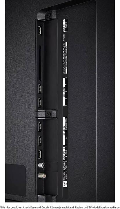 Actual product image LG 55QNED85T6C (138.8 cm (55 inch), black, UltraHD/4K, HDR10, triple tuner, AI processor, 120Hz panel (55", QNED85, QNED, 4K, 2024)