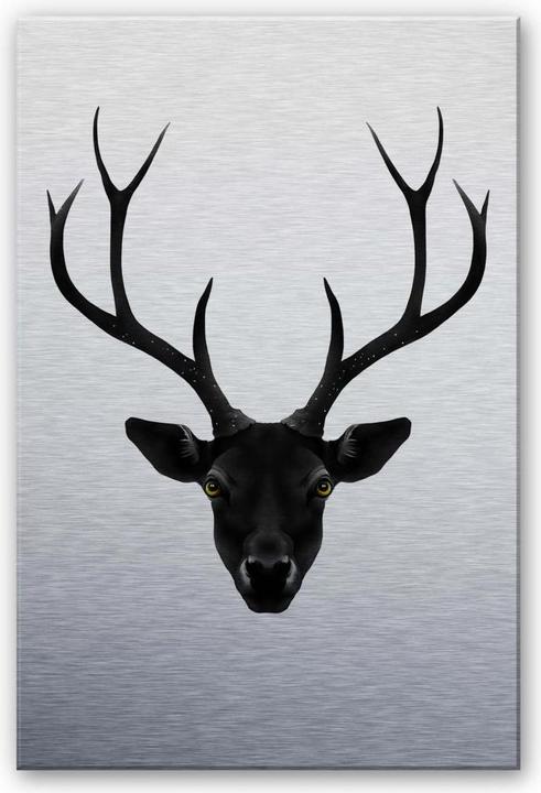 Image du produit Trenddeko The Black Deer - Le cerf noir (40 x 60 cm)