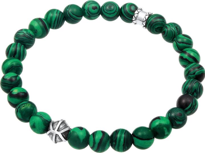 Immagine prodotto Kuzzoi Bracciale di base, bracciale di pietre preziose, palla (21 cm, Resina sintetica, Nessuna pietra, Plastico, Argento 925)