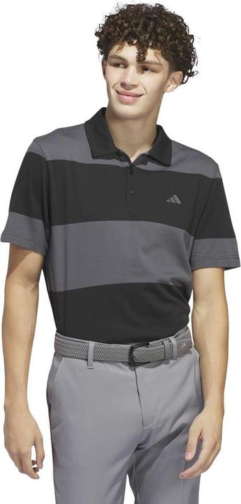 Actual product image adidas Mens Colour Block Stripe Rugby Polo Shirt (S)