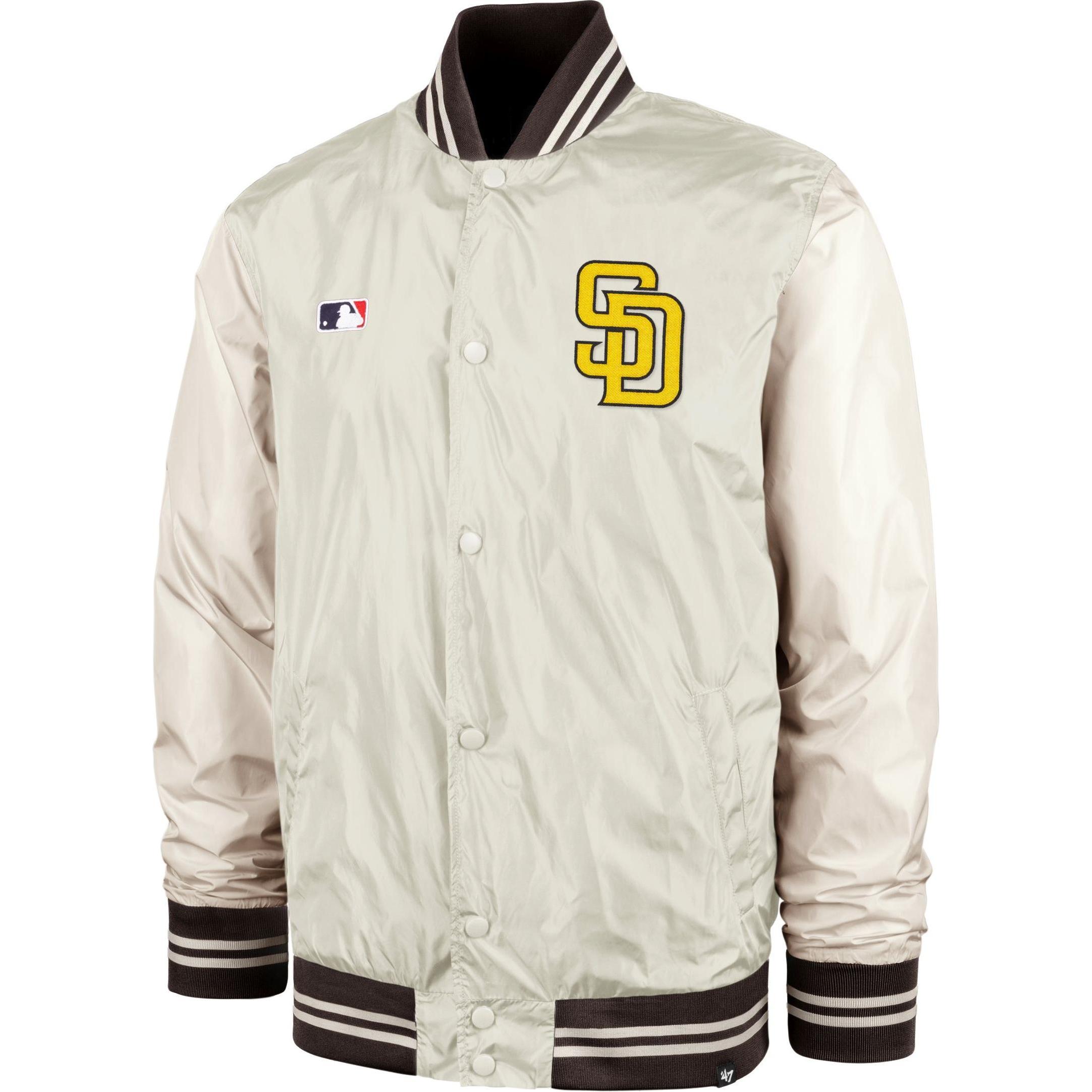 47 Brand, Herren, Jacke, College Bomber Jacke - REGENT San Diego Padres - M (M), Beige, M