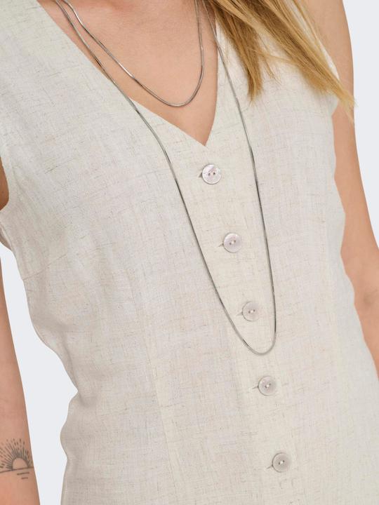 Actual product image Only Onlsiesta Linen Blend Sl Short Dress Pnt (M)