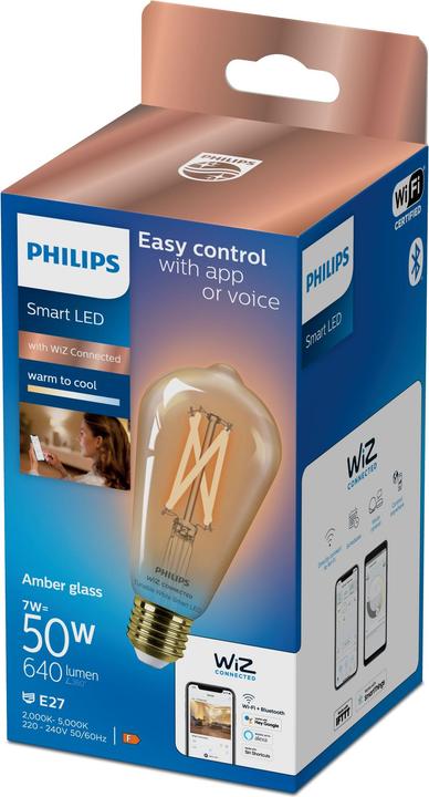 Image du produit Philips WFB 50W ST64 E27 920-50 Amb 1PF/6 (E27, 640 lm, 1 x)