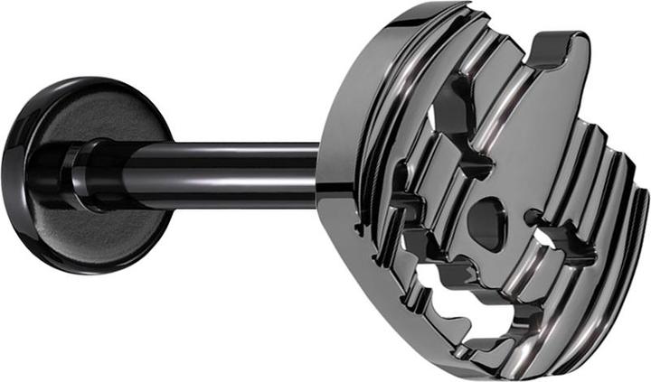 Actual product image Star Piercing Micro labret rod silver with 0.8 mm internal thread (without brass, Titanium)