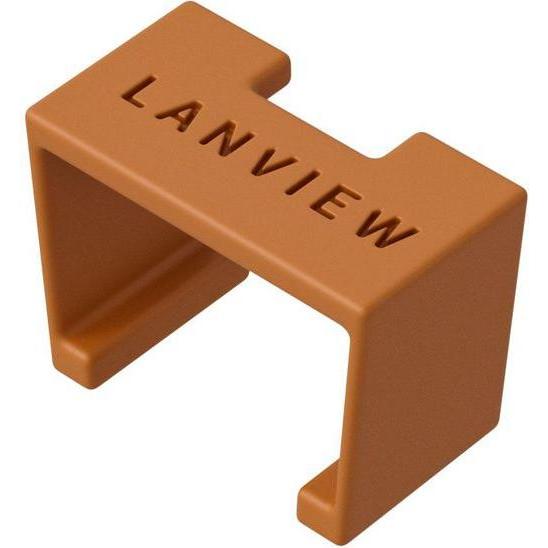 Lanview, Kabelbinder, SmartClicks Clips 20pcs Orange (5 mm, 20 Stk.)