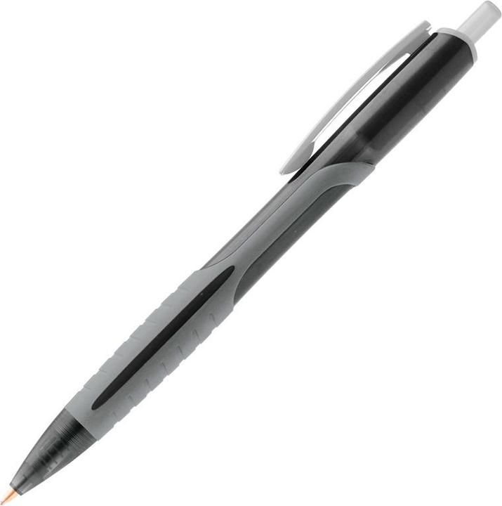 Luxor AUTOMATIC BALL PEN BLACK 1851G/10BOX (Grijs, Transparant, Zwart, 10x)