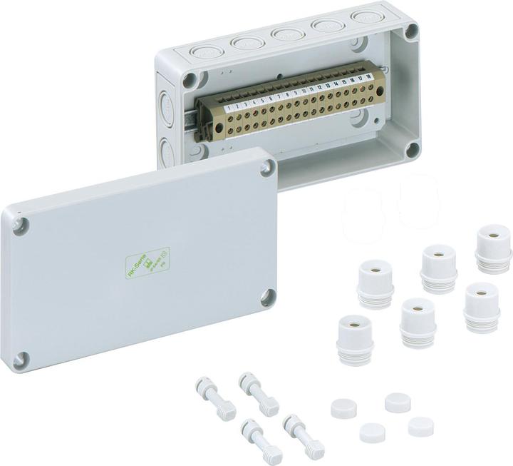 Actual product image Spelsberg RKKi 4/18-18x4q Terminal block enclosure 94 x 180 x 57 Plastic Grey 1pc.