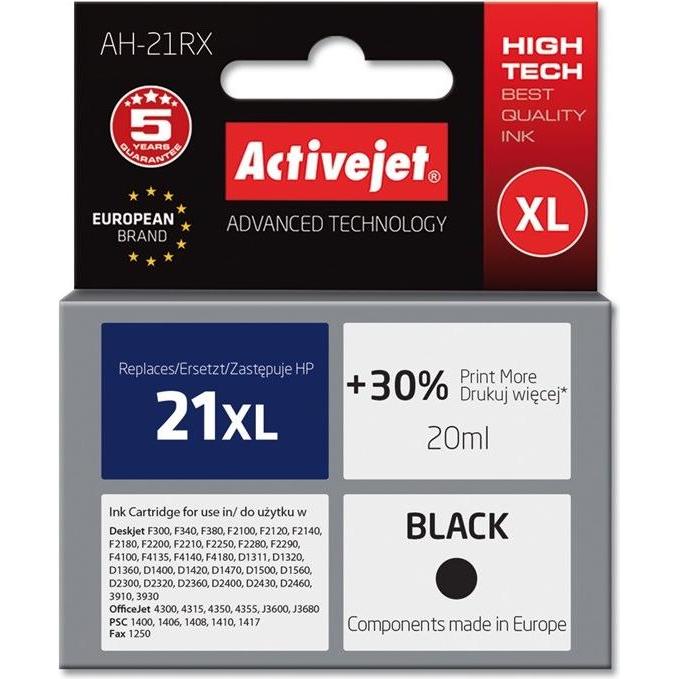 Activejet, Druckerpatrone, AH-351 - 20 ml - mit hoher Kapazität (BK)