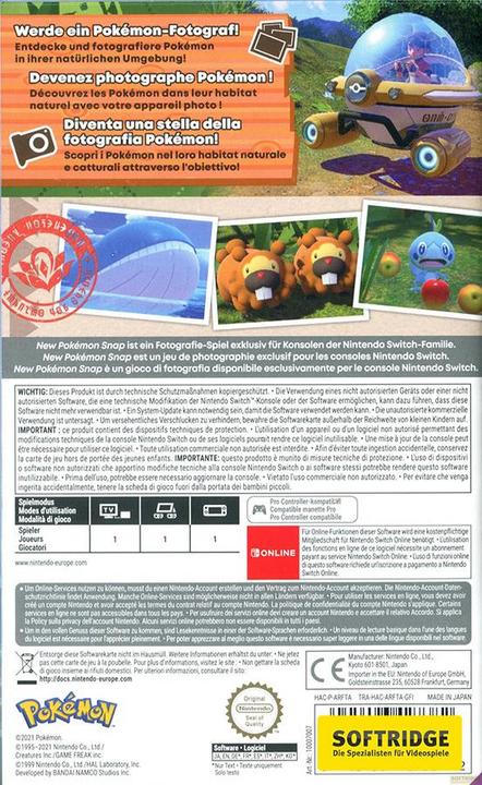 Image du produit Nintendo New Pokémon Snap (Switch, Switch Lite, Switch OLED, DE)