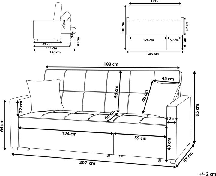 Produktbild Beliani Glomma