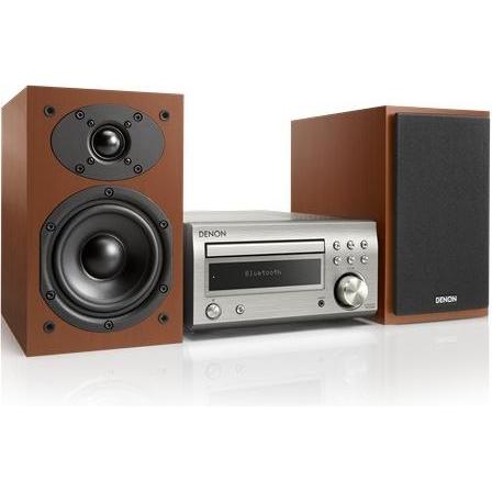 Denon D-M41 - Microsistema - 2 x 30 Watt - Argento Premium (Lettore CD, Bluetooth, 2x 30 W), Impianto stereo, Argento