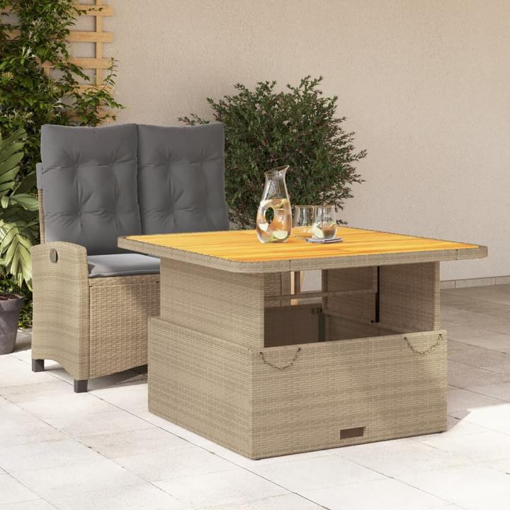 Produktbild vidaXL Garten Essgruppe (110 x 110 x 40 cm)