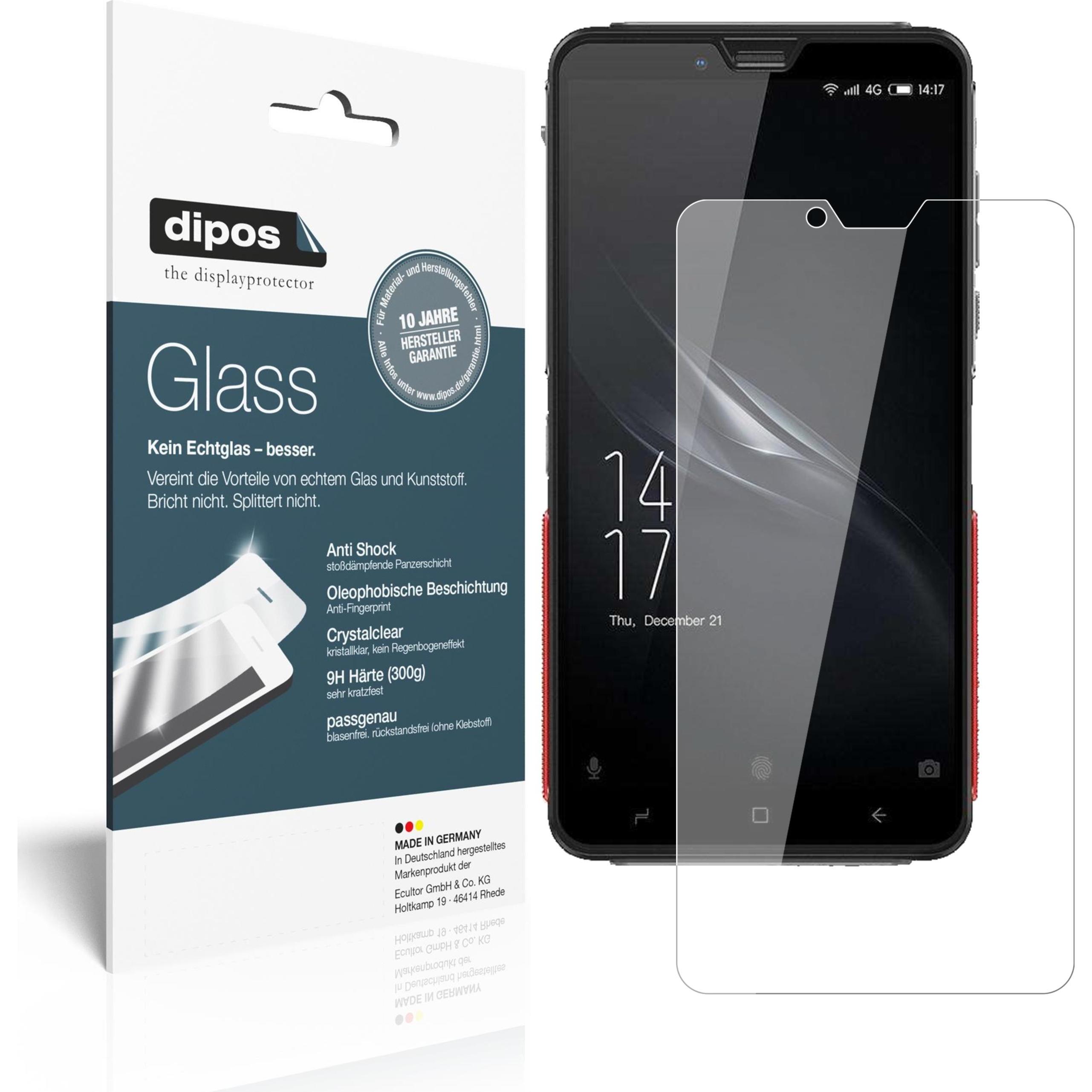 Dipos Displayschutz Anti-Shock (1 Stück, Elephone Soldier), Smartphone Schutzfolie, Transparent