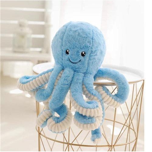 Tinisu Oktopus Kuscheltier - 18 cm blaues PlÃ¼schtier Tintenfisch Stofftier (18 cm)