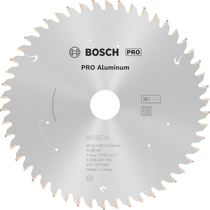 Produktbild Bosch Professional Zubehör PRO Aluminium cordless Kreissägeblatt, 140 x 1,6 x 20 mm