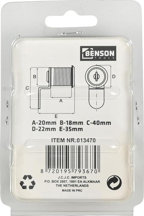 Actual product image Benson Mailbox lock