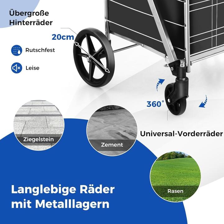 Produktbild Fantask Carrello della Spesa Pieghevole