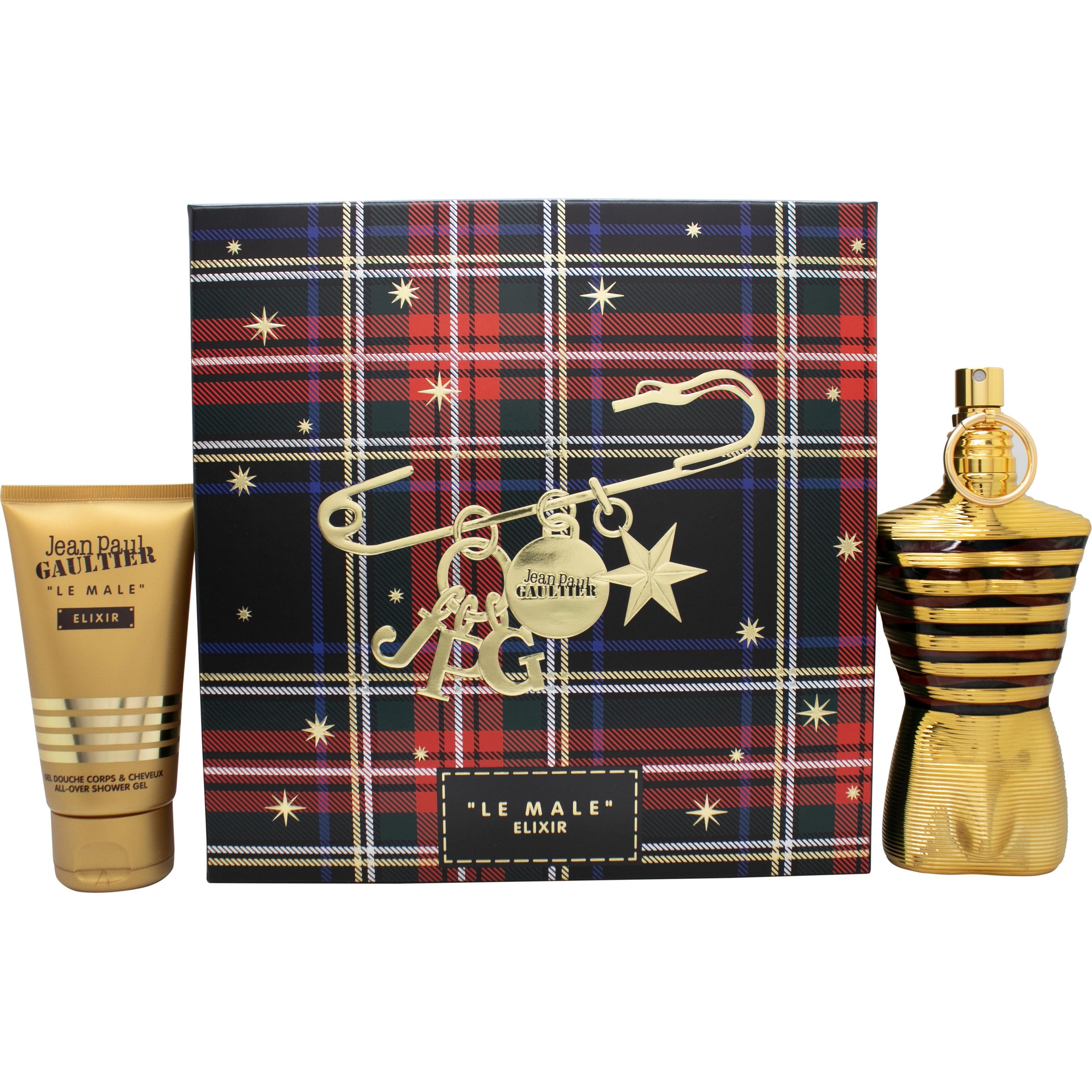 Gaultier Lavanda/Ambra Set Regalo Bellezza, Le Male Elixir (Set Di Profumi, Set Per La Cura Del Corpo)