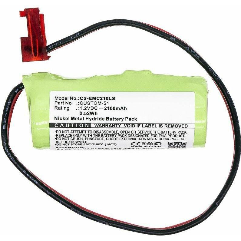 CoreParts Battery for Emergency Lighting (1 Stk., Gerätespezifisch, 2100 mAh), Batterien + Akkus