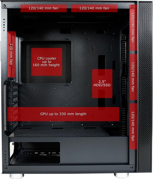 Produktbild LC-Power Gehuse 8000B ohne Netzteil retail (E-ATX, ATX, Mini-ITX, mATX)