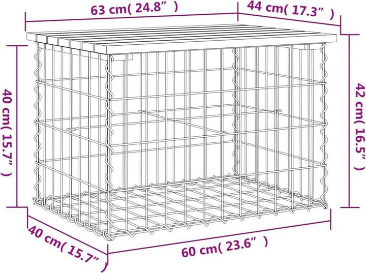 Produktbild vidaXL Gartenbank