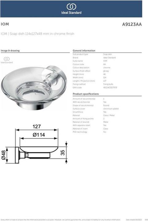 Produktbild Ideal Standard IOM Klarglas